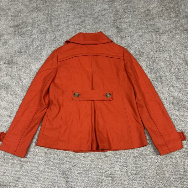 Sundance Wool Coat Womens Small Short Double Breasted Peacoat Jacket Lined - Image 5