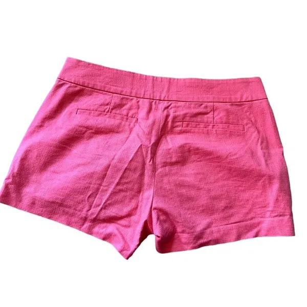 J.Crew Pink Linen Blend Shorts Summer Casual Chic‎ Size 4 - Image 4