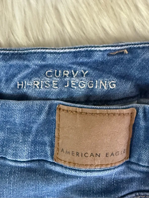 American Eagle Curvy Hi-Rise Jegging Size 16 Regular Next Level Stretch - Image 6