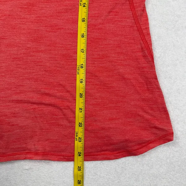 Lululemon Essential Tank Women’s Size 4 Red Orange Heathered Racerback Yoga - Image 5