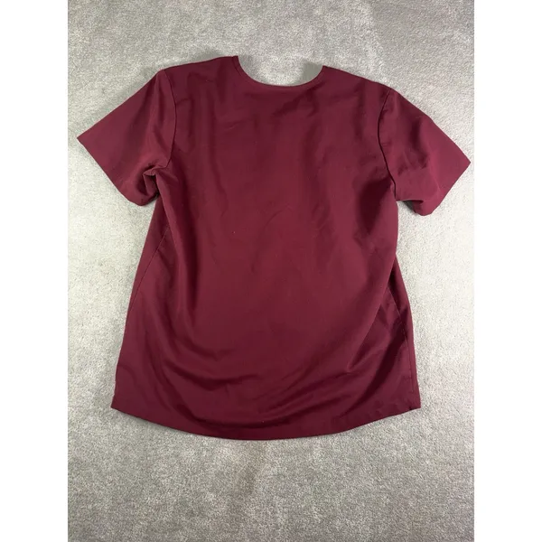 figs scrub set Mens tansen jogger pants (L Short) / leon top (L) Burgundy - Image 15