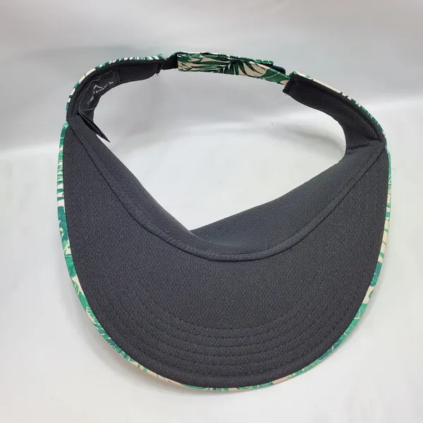 Callaway Visor Hat Strap Back Women's Tropical Floral Green Golf New NO TAGS - Image 3