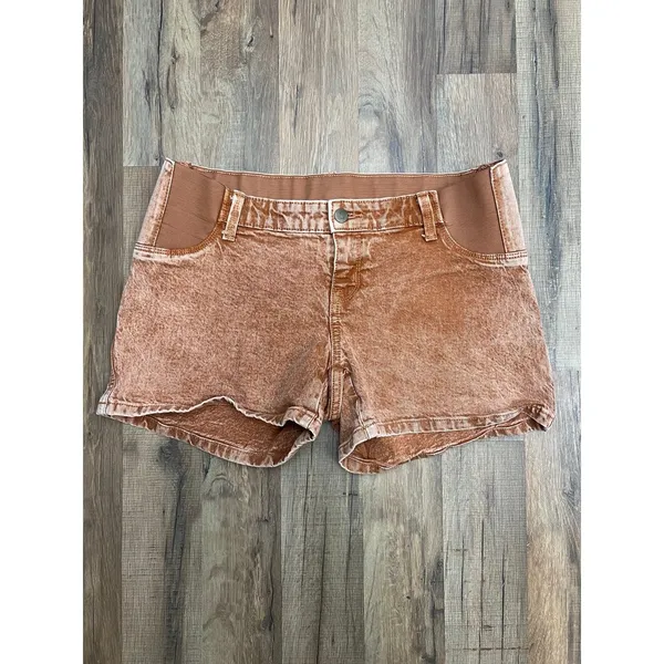 Isabel Maternity by Ingrid & Isabel‎ Denim Shorts Sz 4 High Rise Pregnancy - Image 2