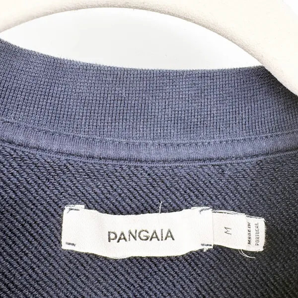 PANGAIA Womens 365 Midweight Organic Cotton Navy Blue Oversized Sweatshirt M - Image 4