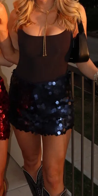 SNDYS Revolve mini skirt sequin  - Image 2