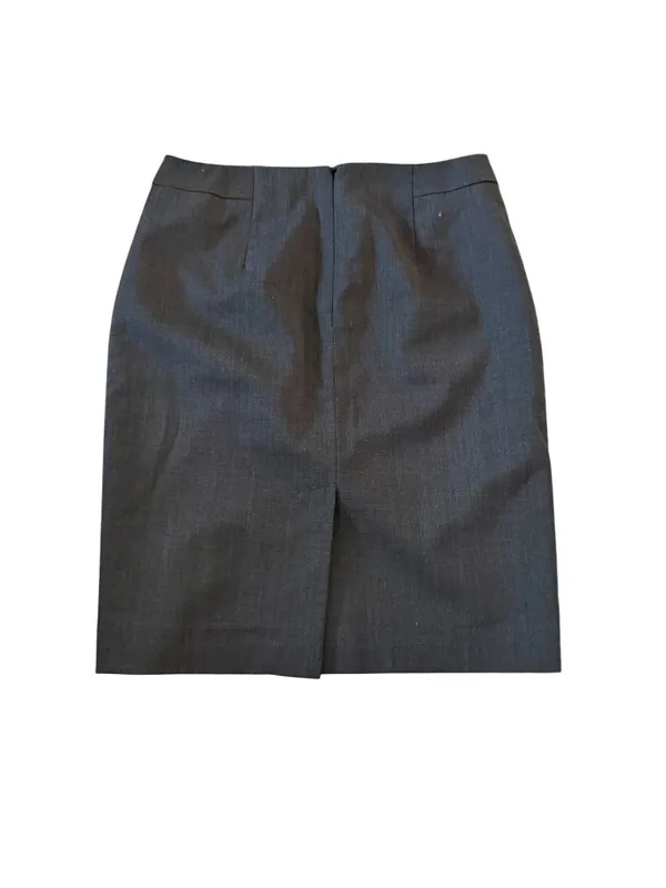 ANN TAYLOR Gray Pencil Skirt Size 2 Petite - Image 2