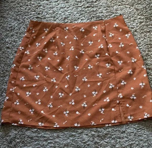 Orange Aeropostale Floral Pencil Skirt - Image 5