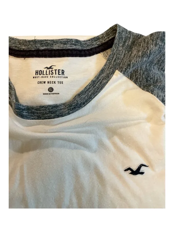 Hollister Must-Have Collection Crew Neck Raglan Tee – Men’s XL - Image 3
