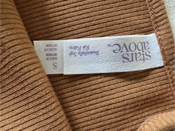 Stars Above Rib Knit 2-Piece Pajama Set, Small - Image 5