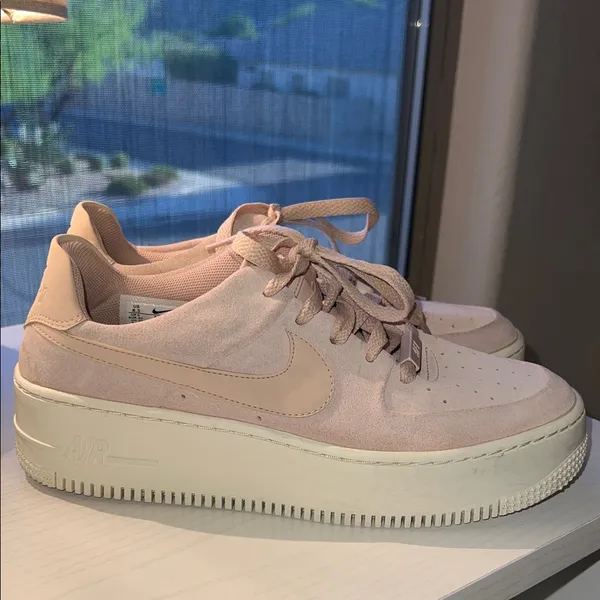 Nike Women's Blush Pink AF-1 Platform Sneakers Women’s‎ Size 8.5 - Image 3