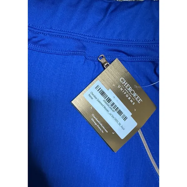 NWT Cherokee Statement Royal Blue Scrub Pants Tapered‎ 3XL - Image 6