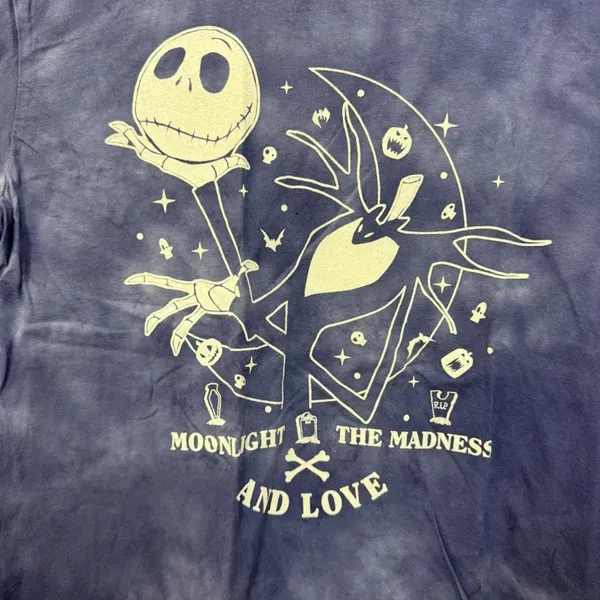 The Nightmare Before Christmas Jack Skellington Tie Dye M - Image 2