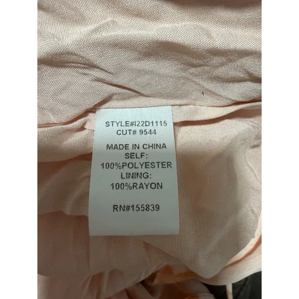 Olia Tiered Maxi Dress Orange‎ Floral Chiffon Short Sleeve Women's Size X-Large - Image 14