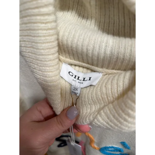 Gilli Apres Ski Turtleneck Sweater women's‎ 3XL nwt - Image 3