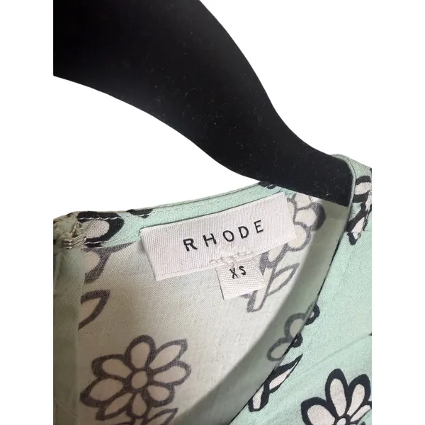Rhode Pia Mini Dress in Eggshell Floral Sz. XS - Image 3