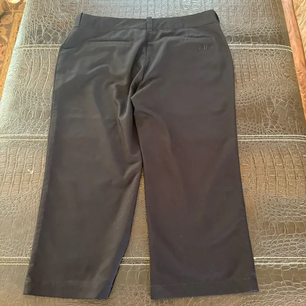 FILA Sport Womens Size 8 Logo Capri Golf Athletic Pants Zippered Pockets - Image 7