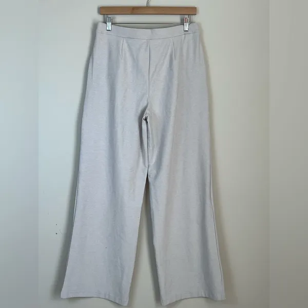 Vuori Elevation Trouser Wide Leg Pants Heathered off white Size Large - Image 7