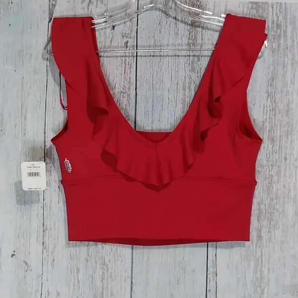 Free People Bondi Flutter Crop Top Sz L - Image 9