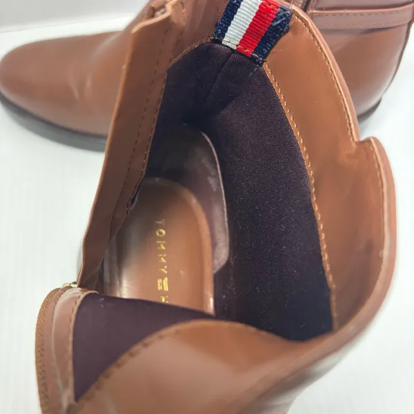 Tommy Hilfiger‎ Womens Imiera Faux Leather Ankle Booties Brown Size 7.5 - Image 9
