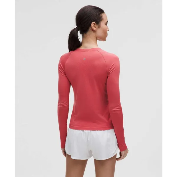 Lululemon Swiftly Tech Long-Sleeve Shirt 2.0 Waist Length Desert Red Size 8 - Image 8
