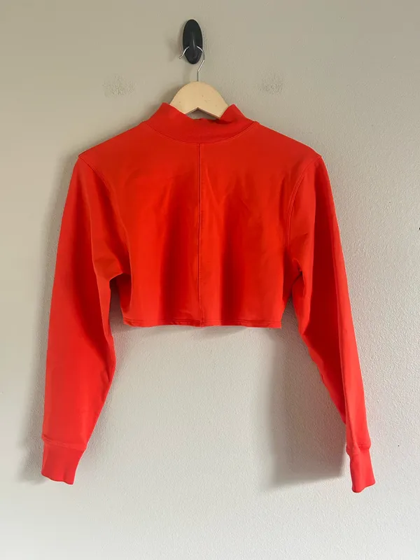 Lulu Townsend Lululemon Orange LA Reversible Mock Neck Sz 8 - Image 5