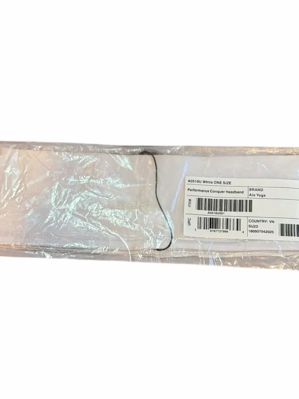 NWT ALO Yoga performance conquer headband - white - Image 2