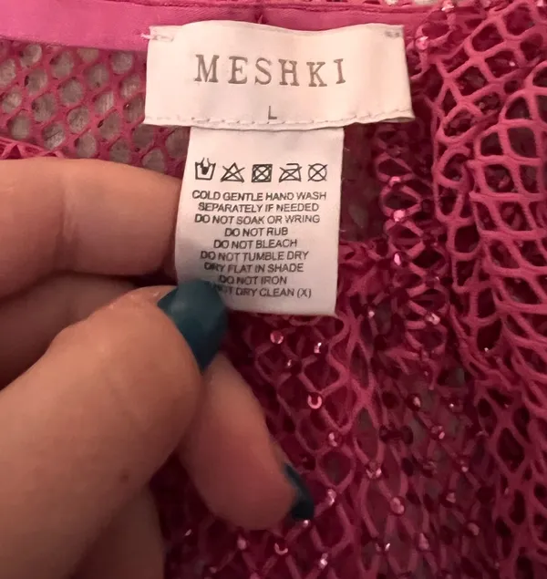 4pcs Meshki Emerson Diamanté Rose Pink Set - Image 6