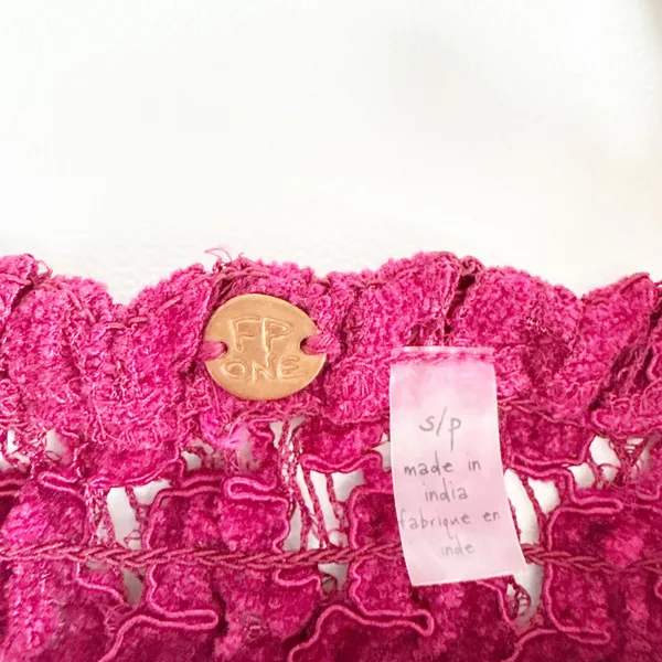 Free People FP One Womens Mulberry Celine Velvet Lace Longline Bralette Size‎ S - Image 4