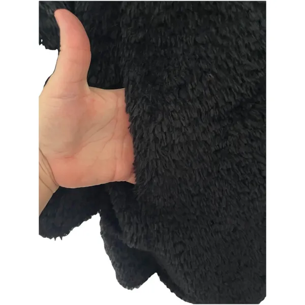Kenneth Cole New York faux fur Teddy coat snaps closure size M Black - Image 8