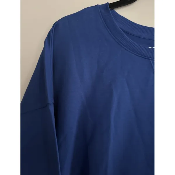 Universal Standard Fiona Open Side Sweatshirt Cotton‎ Blue Size Small (14-16) - Image 7