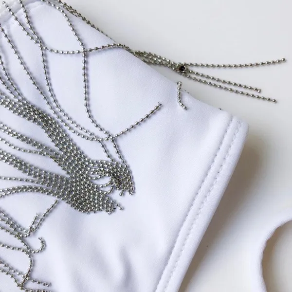 Boutique 1641 Ciara fringe cheeky bikini set NWOT - Image 5