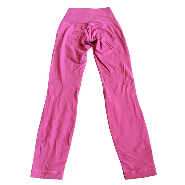 Lululemon High Waisted Full Length Leggings Pink Stretch Comfort Luxury Size 2 - Image 6
