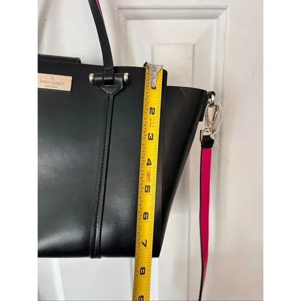Kate Spade Black and Pink Tote with gold Hardware mini small one - Image 6