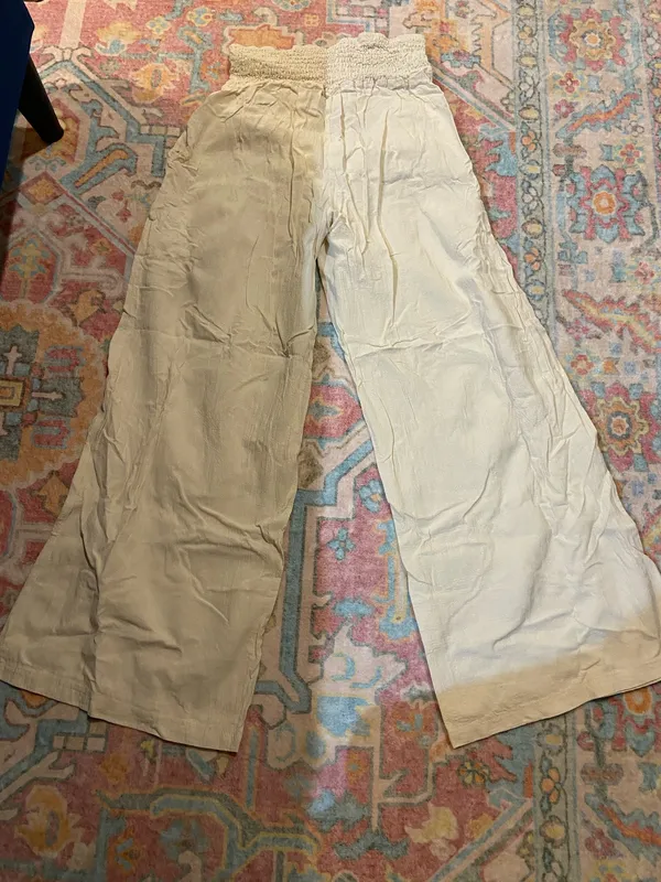 Shein Linen Pants Tan - Image 2
