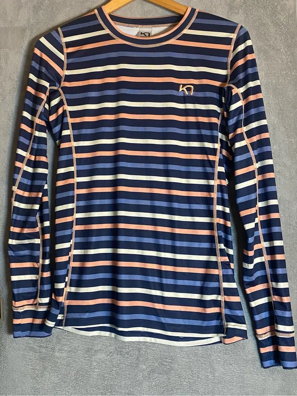 KARI TRAA Sjølvsagt Long sleeve multi color women’s top‎ size large - Image 2