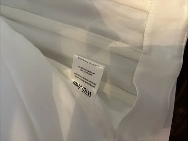 With Jean AL corset top distressed white new small - Image 3