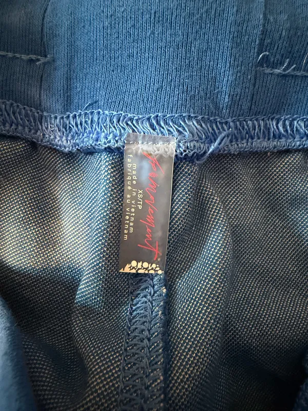Free People Movement Blue Piped Jogger Sweatpants Women’s XS - Image 3