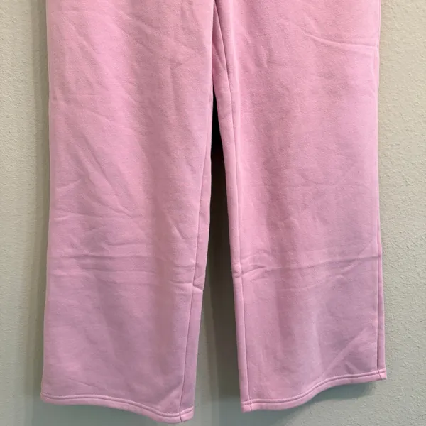 Gap Relaxed Straight-Leg Sweatpants in Pure Pink Fleece Size Small Lounge- NWT - Image 6