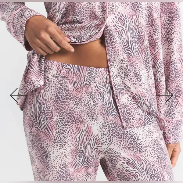 Skims NWT Long Sleep Pajamas SET Bloom Mini Multi Animal Size XS - Image 3
