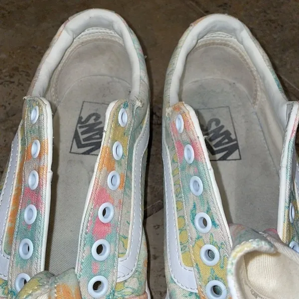 Vans Ward Lo Psychedelic Pastel Tie Dye Low Top Sneaker Shoes Womens Size 8.5 - Image 11