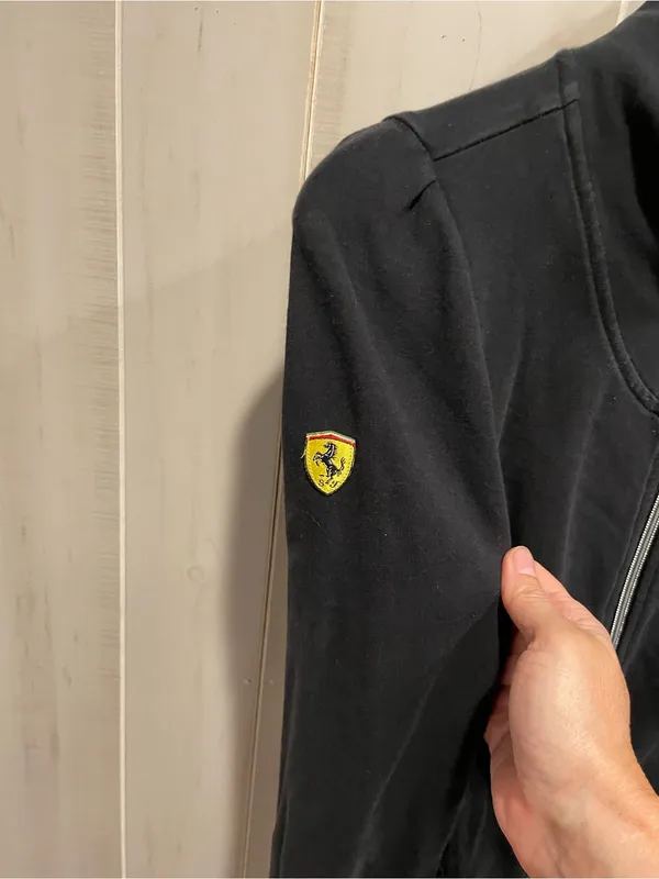 Puma x Scuderia Ferrari Y2K style quilted side high neck slim sweatshirt F1 - Image 8
