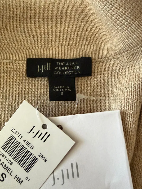 NWT $ 129 j.jill Woman’s Wearever Double-Knit Sweater-Jacket, Sz S - Image 8