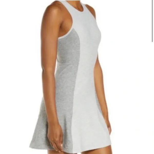 Outdoor Voices Athena Athletic Dress‎ Dove / Ash Gray Grey Pickleball Mini Dress - Image 2