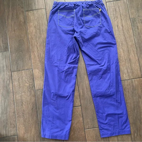 Spread Good Cheer Purple Drawstring Scrub Pants size Medium - Image 8