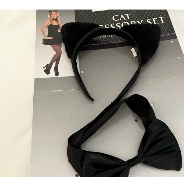 Cat Dress Up Costume Accessories Black Size undefined - Image 2