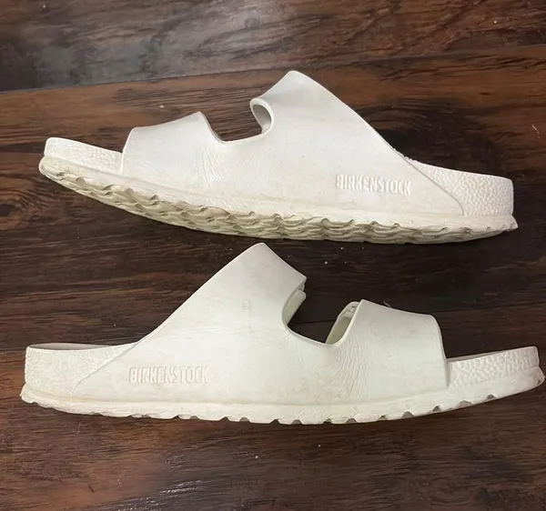White Birkenstock Sandals - Image 5