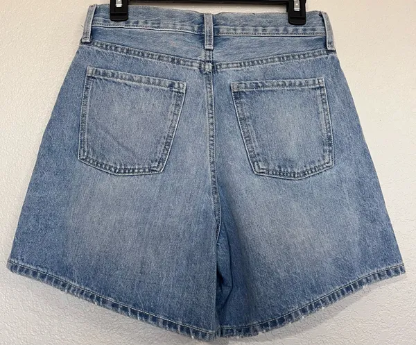 NWT Free Assembly Women's Denim Shorts Twill Tie 6" Inseam Light Wash Size 2 - Image 3