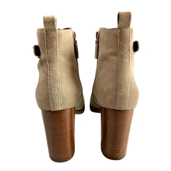 Cole Haan Harrington Grand Riding Suede Bootie Taupe Tan Size 11 Fall Classic - Image 2