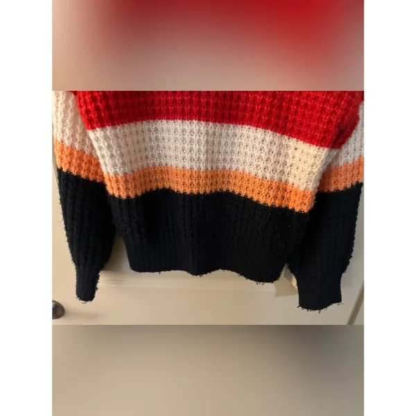 Universal Threads Target Sherbert Striped Knitter Women's Sz XS - Image 4
