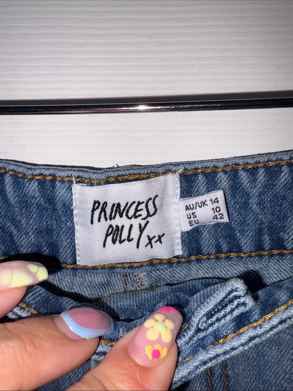 Princess Polly Feels Like Summer Denim Shorts Blue Size 10 - Image 5
